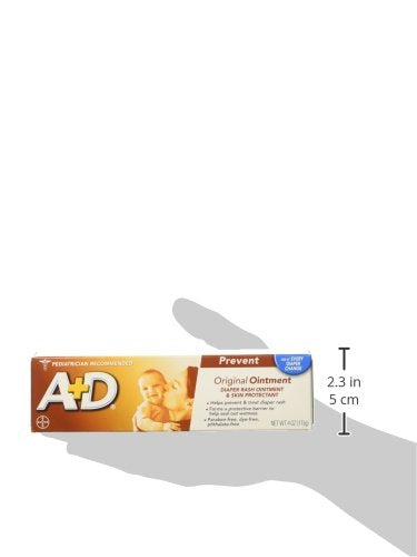 [Australia] - A+D Original Diaper Rash Ointment, Baby Skin Protectant With Lanolin and Petrolatum, Seals Out Wetness, Helps Prevent Diaper Rash, 4 Ounce Tube (Pack of 4), Packaging May Vary 