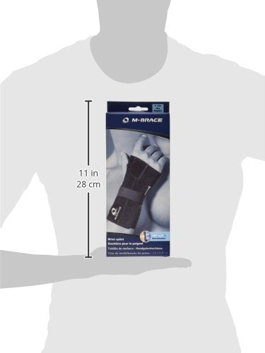 [Australia] - M-Brace AIR V-134RR Wrist Splint Right Regular, Black, Carpal Tunnel Relief Brace Mbrace Air, Wrist Wraps, Wrist Bands, Wrist Support, Wrist Splint Easily Adjustable for Perfect Tension, Breathable 
