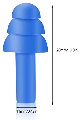 [Australia] - 50 Pair Silicone Ear Plugs in Plastic Cases NRR 28dB Soft Reusable Washable Comfortable for Swimming Adults Earplugs Water Shower Surfing Sports 50 Pair (Pack of 1) 