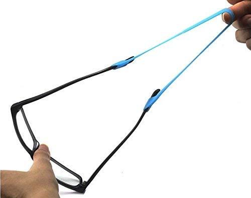 [Australia] - 3Pcs Black Elastic Silicone Anti-Slip Eyeglasses Strap Band Eyewear Retainer Eyeglasses Elastic Cord Holder Suitable for Kids Adult 