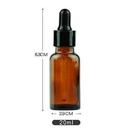 [Australia] - Ericotry 12PCS 20ml 0.67oz Empty Refillable Amber Glass Essential Oil Bottle Vial Container with Glass Pipette Dropper For Essential Oils other Liquids Pack of 12 