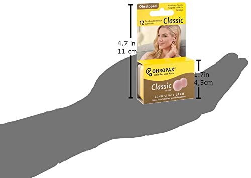 [Australia] - 2 Pack of Ohropax Reusable Wax/cotton Ear Plugs (24 Plugs Total) with Clear Carrying Case 
