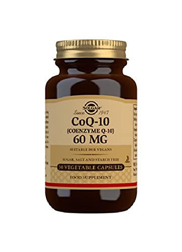 [Australia] - Solgar CoQ-10 (Coenzyme Q-10) 60 mg Vegetable Capsules - Pack of 30 - Helps Reduce Effects of Aging - Supports Energy Production - Vegan, Gluten Free and Kosher 