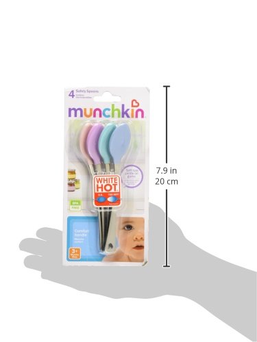 [Australia] - Munchkin® White Hot® Safety Baby Spoons, 4 Pack 4 Count 