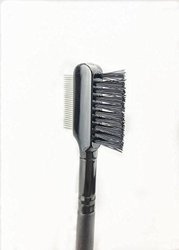 [Australia] - BeautyU&Me Steel Eyebrow Eyelash Dual-Comb Extension Brush Metal Comb Cosmetic Makeup Tool 