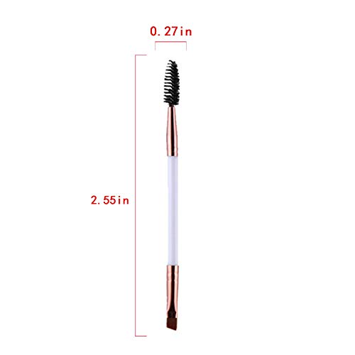 [Australia] - Duo Eye Brow Brush, Eyelash Comb Eyebrow Brush, Angled Eyebrow Brush and Spoolie Brush for Defining Eyebrows (1pcs, Color 4) 1pcs 