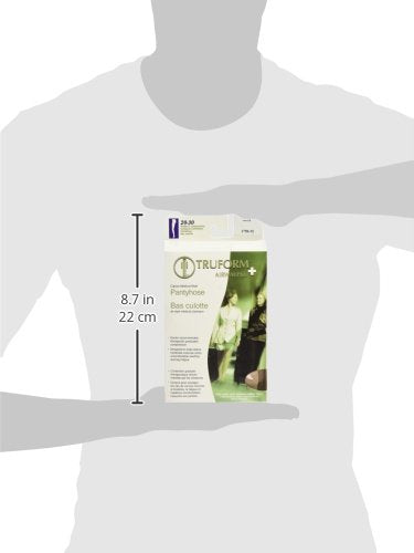 [Australia] - Truform 20-30 mmHg Compression Pantyhose, Women's Hosiery Support Tights, Beige, Medium 