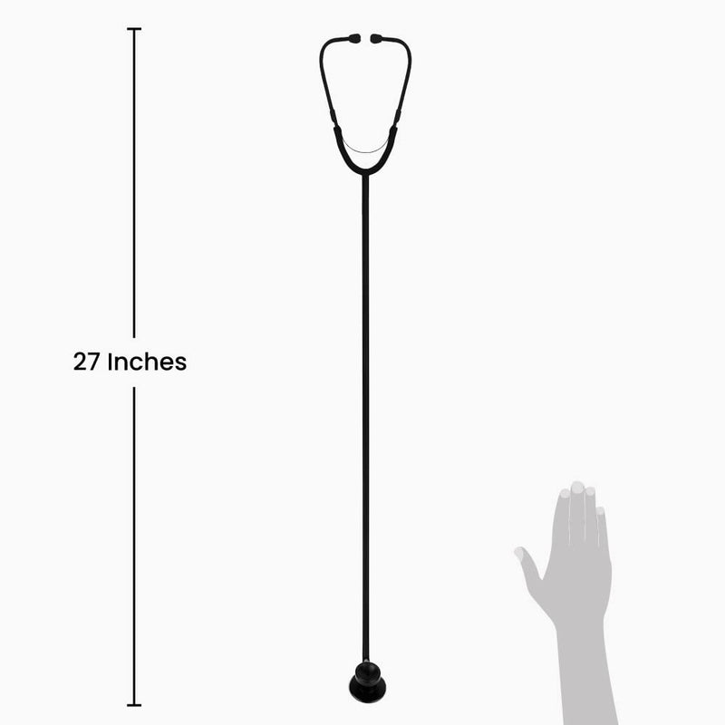 [Australia] - Dixie EMS Dual Head Stethoscope, Fully Functioning Stethoscope for Doctors, Nurses, EMTs, Cosplay, Role Play, Halloween, etc. – Stealth Black 