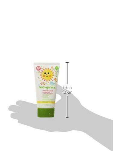 [Australia] - Babyganics SPF 50 Travel Size Baby Sunscreen Lotion UVA UVB Protection | Water Resistant |Non Allergenic, 4 Pack (2 Ounce) 2 Ounce (Pack of 4) 