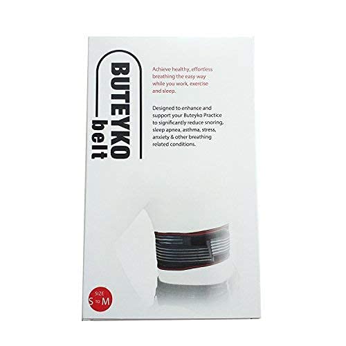 [Australia] - Buteyko Belt | Support Your Practice of The Buteyko Breathing Method for Asthma Relief, Reduction of Sleep Apnea, Snoring, Panic Attacks and Anxiety (M) M (Pack of 1) 