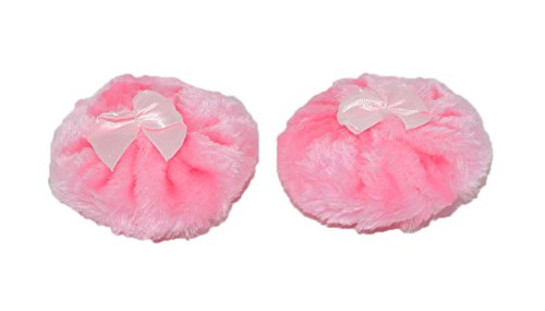 [Australia] - Home-X Soft Fluffy 3.5 Inch Powder Puff. Set of 2. Pink 