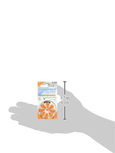 [Australia] - Powermax USA Size 13 Hearing Aid Batteries, Orange Tab, Made In the USA, 64 Count Size 13 (64 Count) 64-Count 