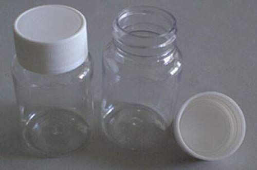[Australia] - XUMIN 12PCS 50ml/1.7oz Portable Empty Plastic Medicine Bottles Holder Storage Container Case Box with Screw Cap for Pill Tablet Solid Powder Liquid White 