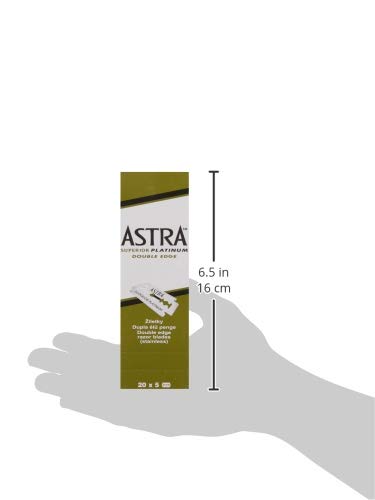 [Australia] - Astra Platinum Double Edge Safety Razor Blades ,100 Count (Pack of 1) 