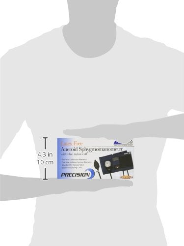 [Australia] - MABIS Precision Series Aneroid Sphygmomanometer Manual Blood Pressure Set with Calibratrated Nylon Cuff and Carrying Case, Adult Large, Latex Free 