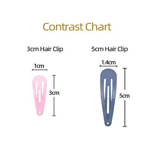 [Australia] - Girls Hair Clips, Funtopia 80 Pcs 1.2 Inch Toddler Hair Clips Mini Metal Snap Hair Clips for Little Girls Baby Kids, Colorful Small Hair Barrettes Hair Accessories for Fine Hair 80 Count (Pack of 1) 