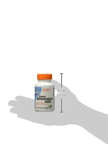 [Australia] - Doctor's Best Trans-Resveratrol 600, Non-GMO, Vegan, Gluten Free, Soy Free, 600 mg, 60 Veggie Caps (DRB-00416) 