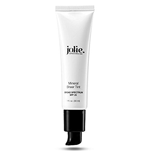 [Australia] - Jolie Mineral Sheer Tint SPF 20 Oil Free - Face Tinted Moisturizer - Hydration - Coverage - Sunscreen- Mineral Formula - Vegan (Alabaster) Alabaster 