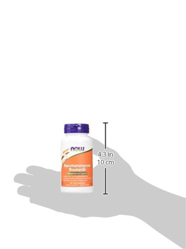 [Australia] - NOW Supplements, Saccharomyces Boulardii, 5 Billion CFU Probiotic, 60 Veg Capsules 