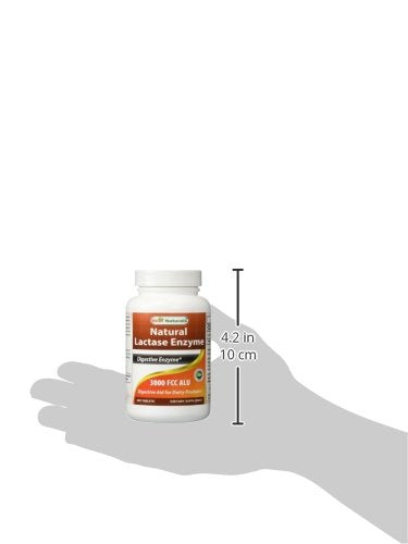 [Australia] - Best Naturals, Fast Acting Lactase Enzyme, 3000 FCC ALU, 180 Tablets (180 Count (Pack of 1)) 180 Count (Pack of 1) 