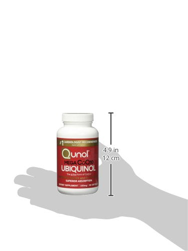 [Australia] - Qunol Mega Ubiquinol CoQ10 100mg, Superior Absorption, Patented Water and Fat Soluble Natural Supplement Form of C0Q10, Antioxidant for Heart Health, 60 Count (Pack of 1) Softgels 60 Softgels 