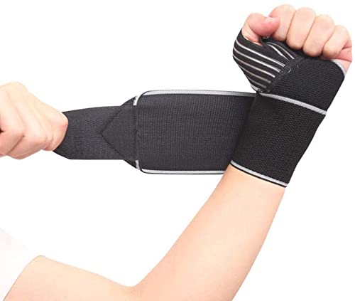 [Australia] - Hually Wrist Support, Adjustable Wrist Brace for Men and Women, wrist wraps One Size Fits all, Breathable and Comfortable Wrist Straps Support for Bench Press, Weightlifting, gym, Sports etc 