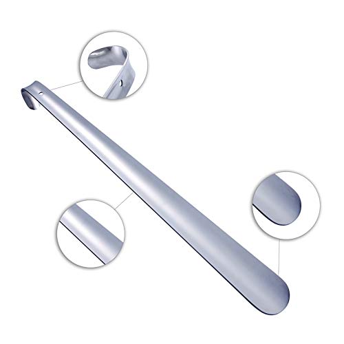 [Australia] - Long Metal Shoe Horn - 16.5 inch Heavy Duty Stainless Steel Shoehorn 