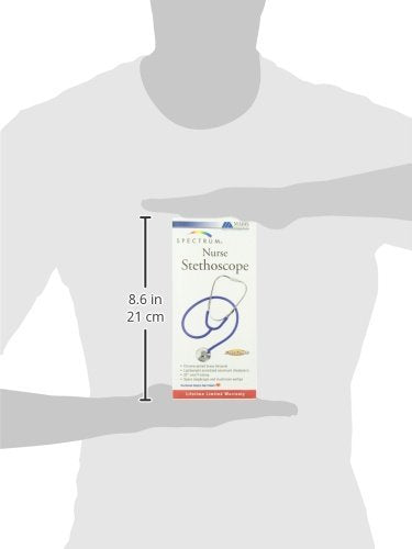 [Australia] - MABIS Spectrum Series Lightweight Nurse Stethoscope, Blue, 30 Inch 