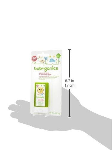 [Australia] - Babyganics SPF 50 Travel Size Baby Sunscreen Stick UVA UVB Protection | Water Resistant |Non Allergenic, 2 Pack 0.47 Ounce (Pack of 2) 