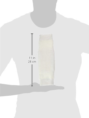 [Australia] - Rolyan - 63178 Premium Gel Heel/Elbow Protector, Large, White, Sleeve with Gel Insert for Skin Protection and Shock Absorption from Impacts, Removable Gel Pad for Athletic Use in Diffusing Pressure 