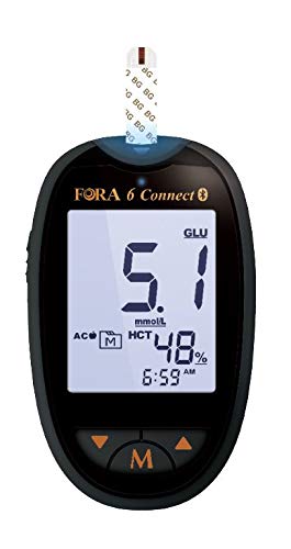 [Australia] - Glucose/Hematocrit/Hemoglobin (3in1) Test Strips x 50 for use ONLY with The FORA 6 Multi Parameter Meter 