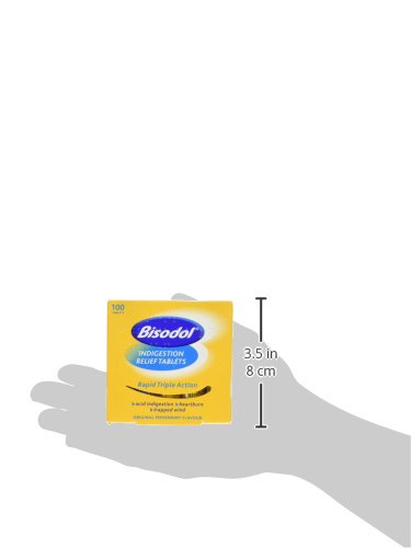 [Australia] - Bisodol Indigestion Relief Tablets - 100 Tablets Fast Relief to Trapped Wind, Acid Indigestion & Heartburn,100 Count (Pack of 1) 