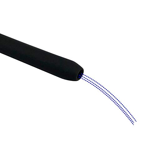 [Australia] - Silicone Nozzle Enema Attachment Reusable Douche Black Hose Nozzle (20 in) 