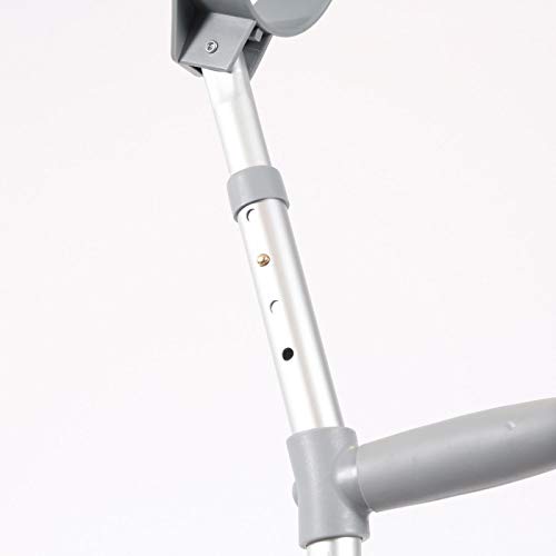 [Australia] - Days Adjustable Crutches for Adults, Comfort Handle, Lightweight Mobility Aid, Handle to Ground Height 64 cm-94 cm Comfy Double Adjustable, 640 - 940mm 
