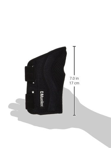 [Australia] - Mueller Sports Fitted Wrist Brace OSFM - Black, Left - Each # 6276 