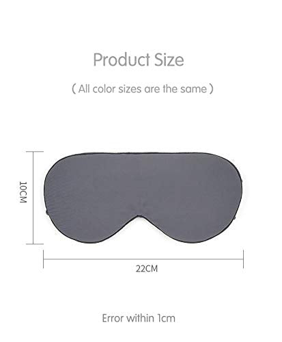 [Australia] - Sleep Eye Mask, Blindfold with Adjustable Ear Loops Warm and Cool Double-Sided, for Travel and Nap (Dark Grey + Light Grey) Dark Grey + Light Grey 