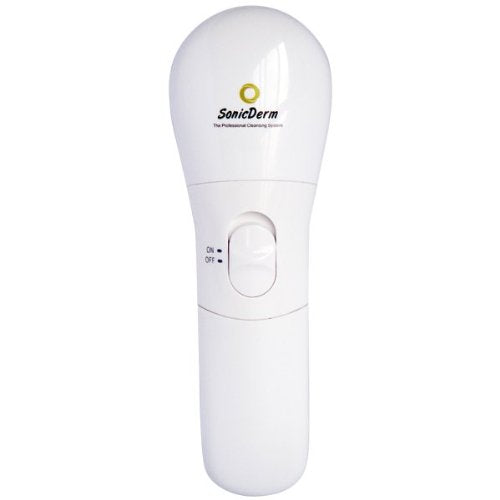 [Australia] - SonicDerm SD-102 - Gentle Sonic Vibrating Facial Brush for Sensitive Skin, Acne, Rosacea and Eczema, Promotes Healthy, Clean Skin, Fine Lines and Blemish Reducer, Face/Body Massager 