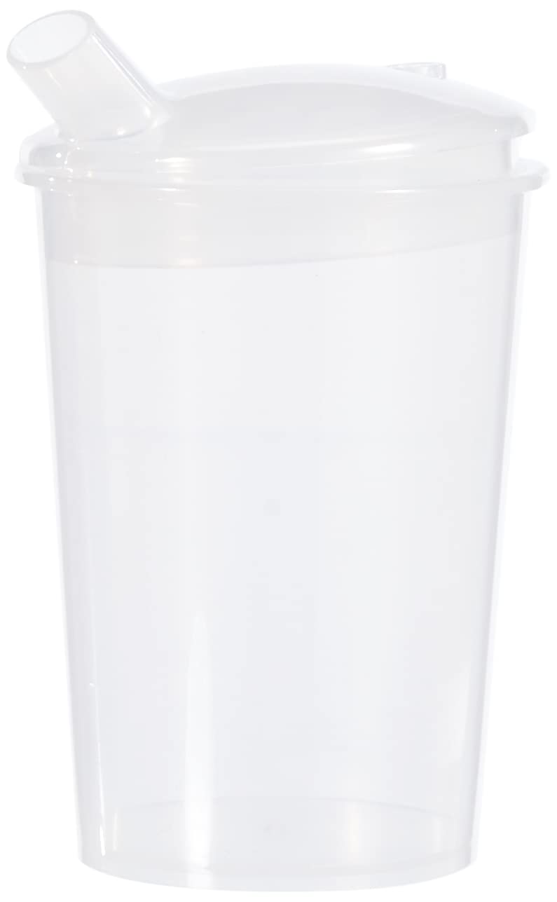 [Australia] - Homecraft Feeding Cups, Drinking and Eating Aid, Safe Plastic, For Elderly/Disabled Users, Standard, 250ml 8mm, Standard Spout Single 
