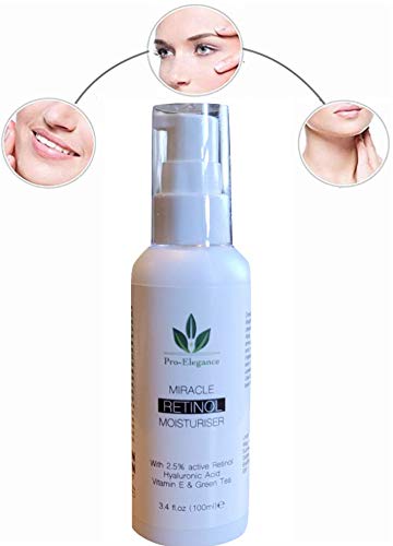 [Australia] - Retinol Moisturiser face cream 2.5% 100ML DOUBLE SIZE For Day & Night with Hyaluronic Acid Vitamin E & Aloe Vera Best Anti Aging & Wrinkle Face & Neck Eye Bags Dark Circles & Crows Feet 