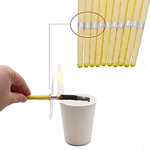 [Australia] - Ear Candles Hopi 10 pcs - Natural Ear Candles Beeswax Candling Cones with 5 Protective Disks (Yellow) Yellow 