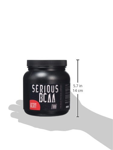 [Australia] - The Bulk Protein Company Serious BCAA Powder 500g, 100 Servings Pre Workout - Helps Build Muscle - Raspberry Blast 