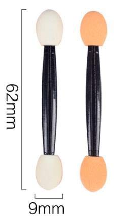 [Australia] - Luxxii (20 Pack) Eyeshadow Applicator Brush Sponge Tipped Makeup Tool Dual Sides Eyeshadow Applicator Brush Comestic for Lady Women Beauty 
