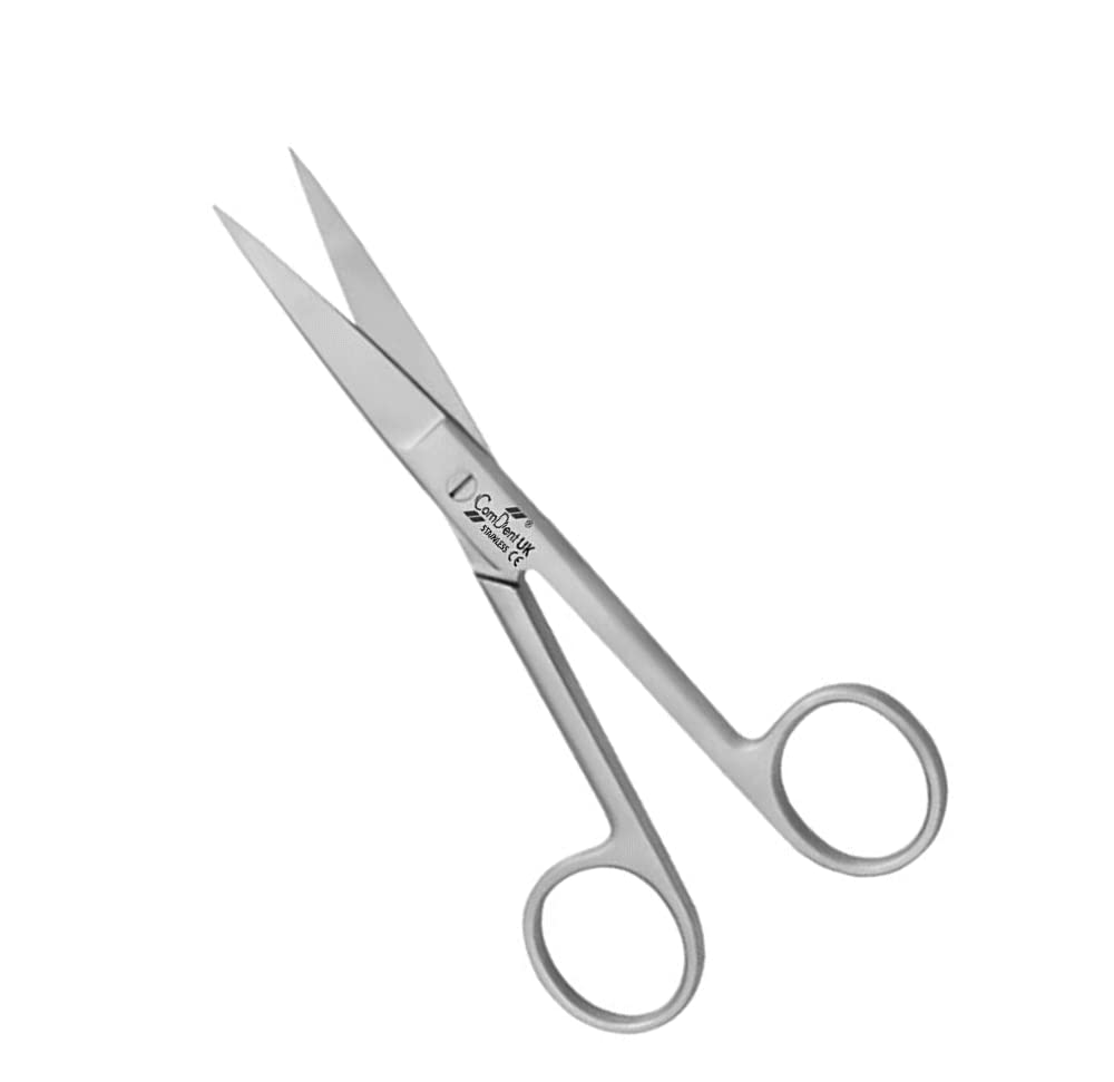 [Australia] - Dressing Scissors 14cm, First Aid, Veterinary Use, Nursing Scissors, Home, Office, All Purpose Scissors (Sharp/Sharp - Straight) Sharp/Sharp - Straight 