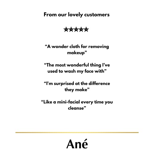[Australia] - An√© 3 Double Sided Muslin and Microfibre Face Cleansing Cloths - Makeup Removers, Deep Pore Cleansers and Face Exfoliators 