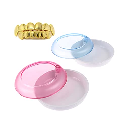 [Australia] - IKAAR Retainer Box Sets Retainer Case Partial Denture Box Portable Dental Bath Container for Travel Retainer Cleaning Pack of 2 