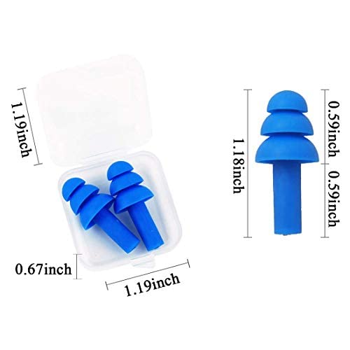[Australia] - Ear Plugs for Sleeping,16 Pairs Noise Canceling Ear Plugs Soft Reusable Silicone Earplugs Waterproof Noise Reduction Earplugs for Concert,Swimming,Study,Loud Noise,Snoring 