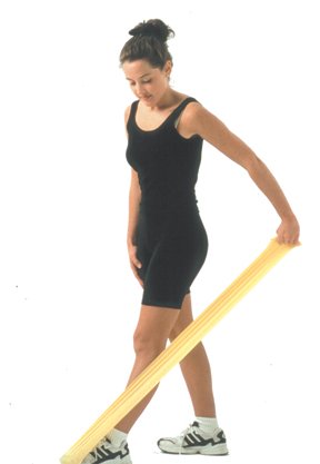 [Australia] - CanDo 10-5605 Latex Free Exercise Band, 4' Length, Black-X-Heavy Black: X-Heavy 4 foot singles 
