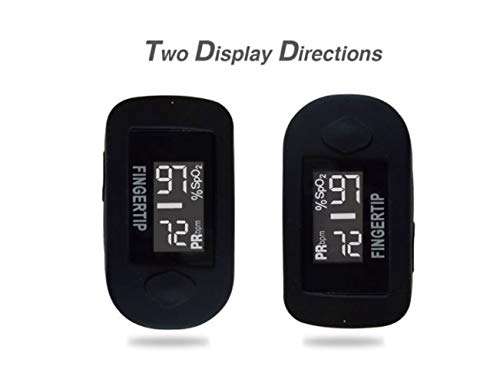 [Australia] - Concord BlackOx Fingertip Pulse Oximeter with Reversible Display, Carrying Case, Lanyard and Protective Cover 