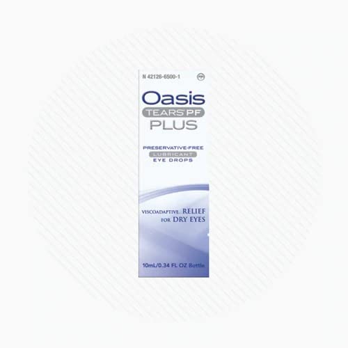 [Australia] - Oasis TEARS Plus Preservative-Free Lubricant Eye Drops Relief for Dry Eyes, 0.34 Ounce - Bundled with One Reusable Anti Fog Cloth for Eyeglasses by Maxim Eye 