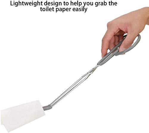 [Australia] - Healthman Toilet Paper Tongs,Toilet Aid for Self-Wiping, Bottom Wiper Aids for Pregnant Women Self-Wipe Hygiene Assistance Tool for Elderly (15inch) 15inch 